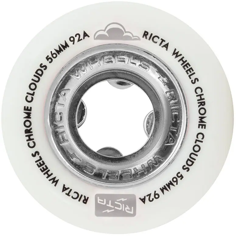 Ricta Chrome Clouds 92A Skateboard Hjul 4-Pak - Skateboards