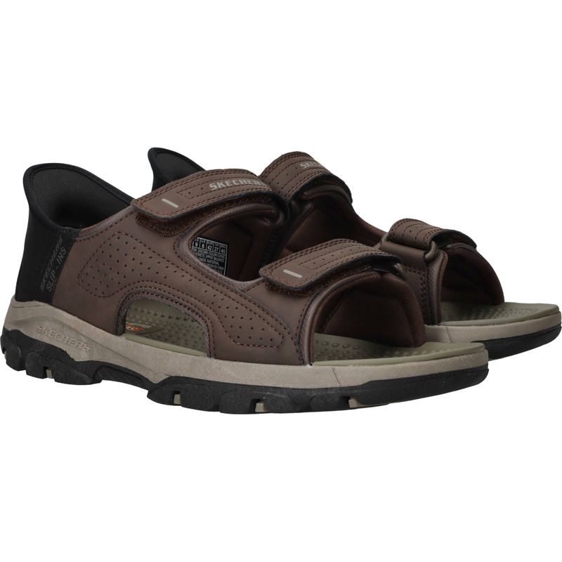 Skechers Slip-Ins Relaxed Fit Tresman Sandalen Bruin Heren