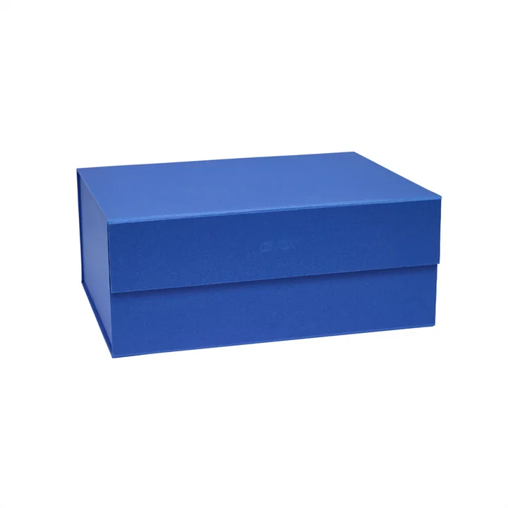 OYOY - Hako Aufbewahrungsbox, 33 x 25 cm, optic blue