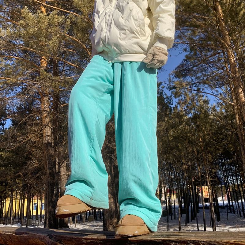 ravewider - Mid Rise Plain Wide Leg Pants