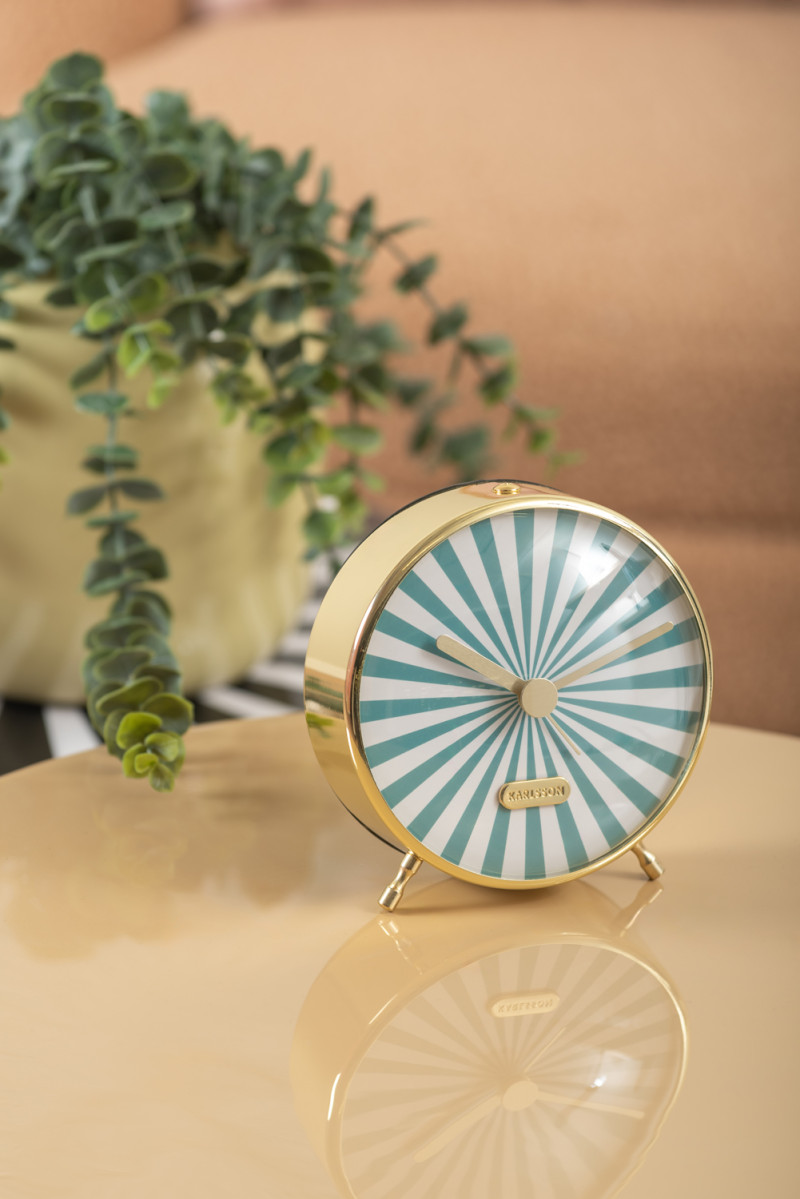 Alarm Clock Candy Swirl KA6008SB Soft brown & white