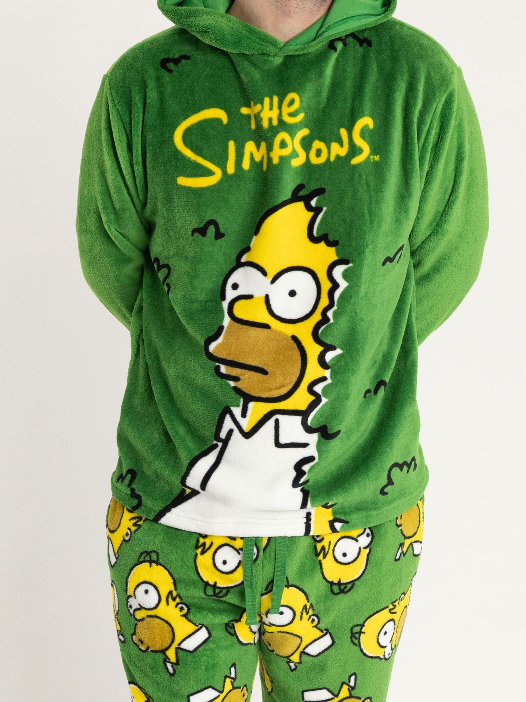 Vanilla Underground The Simpsons Homer Long Sleeve Long Leg Pyjamas Set
