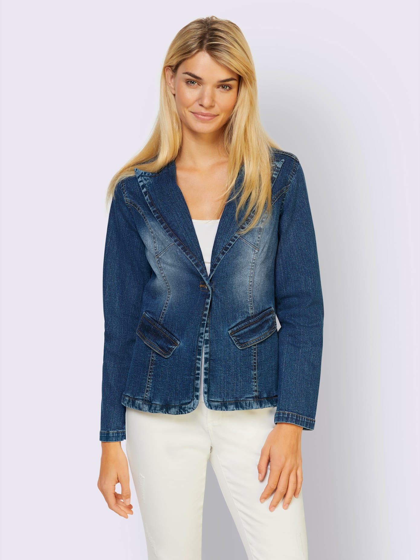 Blazer en jean alternative parfaite au blazer