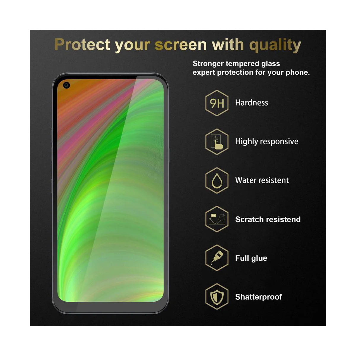 LG K61 Skjermbeskytter Skärmskydd (hvit)
