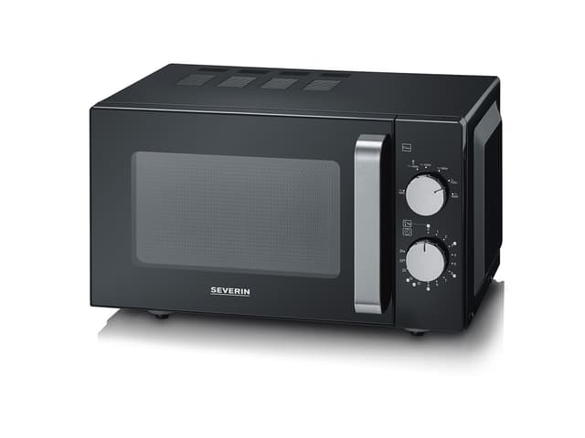 Severin Mikroovn m. keramisk plade Black/Steel