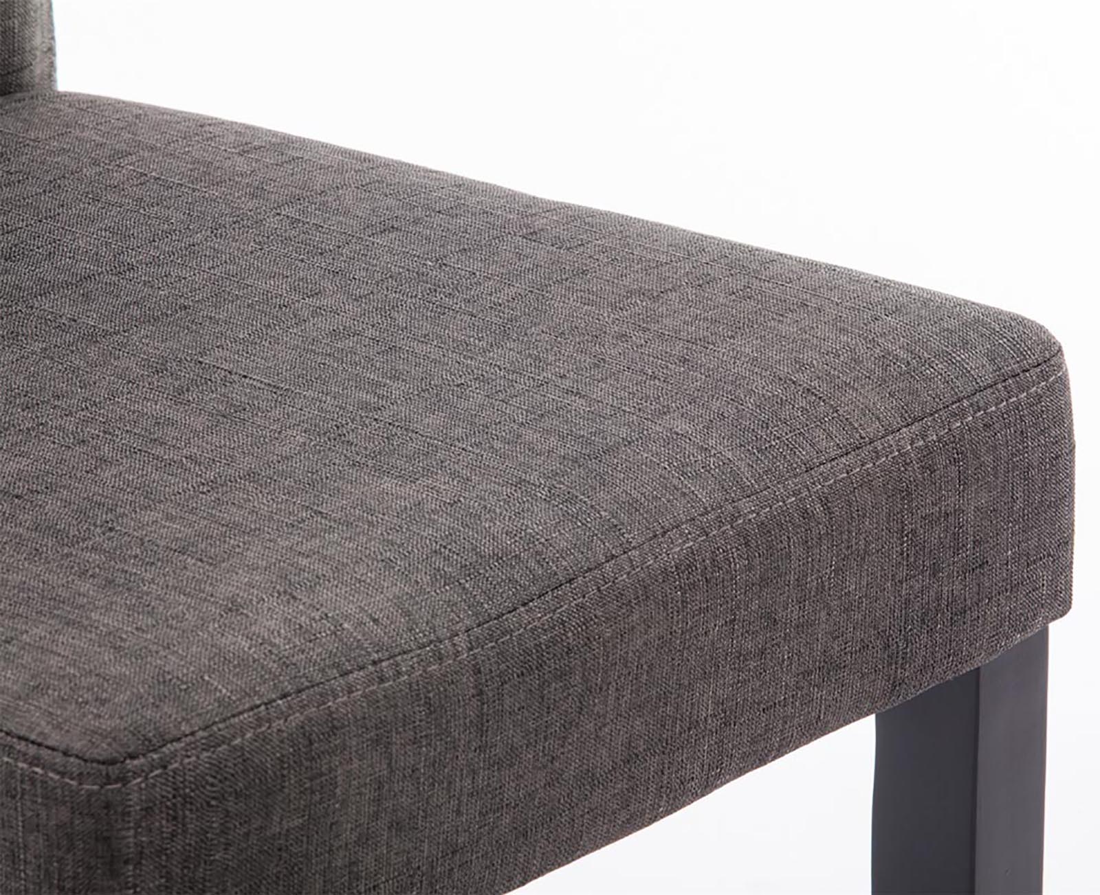 CLP Esszimmerstuhl Ina mit Holzgestell und Stoffbezug I Lehnstuhl mit einer Sitzhöhe von 47 cm I Polsterstuhl mit hoher Rückenlehne