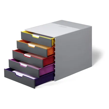 Durable 760527 Ablagebox Varicolor 5, farbiger Verlauf