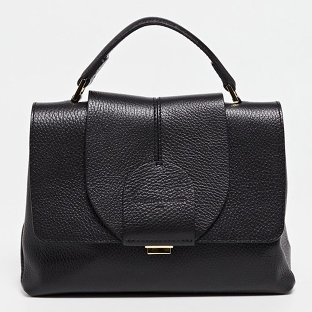 Christian Laurier Sac à main en Cuir de Vachette Jador noir -  25x18x10 cm