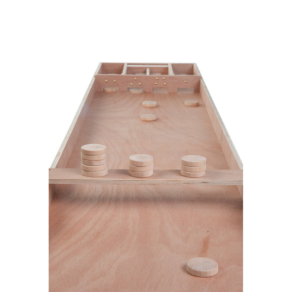 Longfield Games sjoelbak met stenen - 2 meter