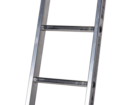 WERNER Multifunctionele ladder, aanleun-, trap- of uitschuifladder, aluminium, 3-delig, 3 x 8 sporten, werkhoogte 5,2 m