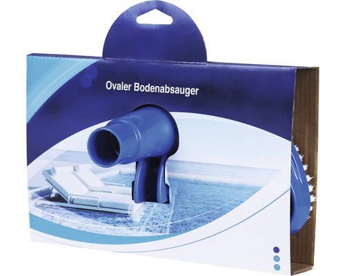 Ovale vloerstofzuiger voor telescoopsteel 25,5x25x12,1 cm