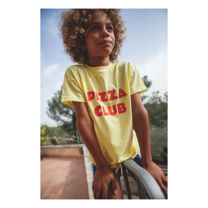 Marlot Paris T-shirt Augusto Pizza Club | Jaune citron