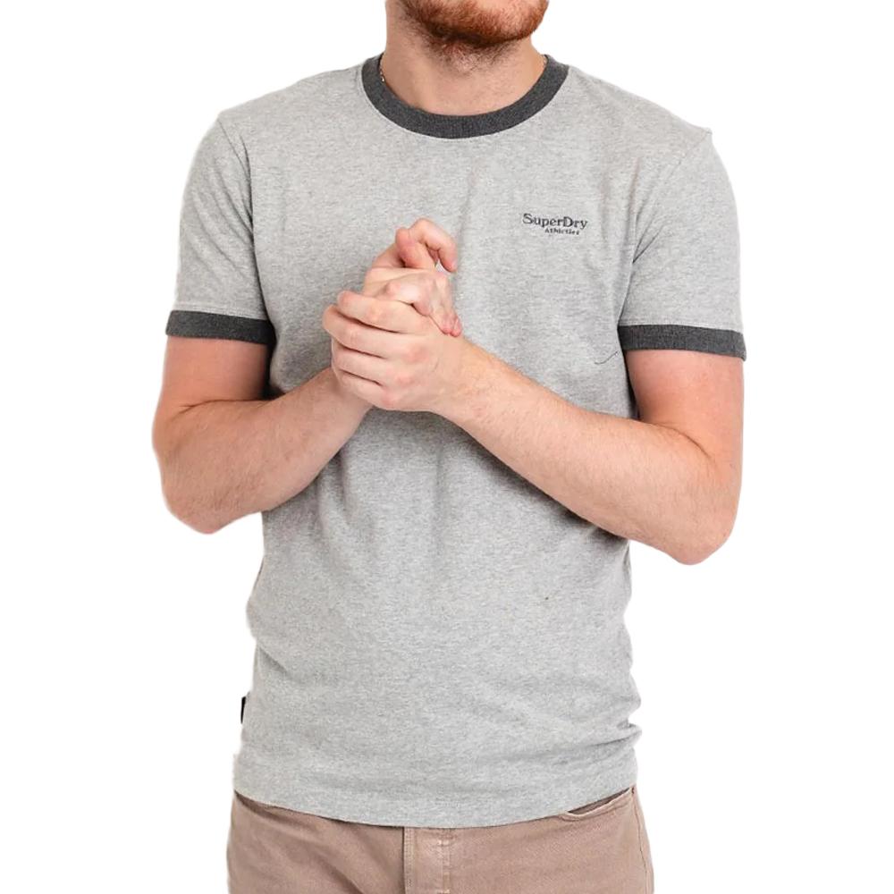 Superdry T-shirt Gris Homme Superdry Essential Logo