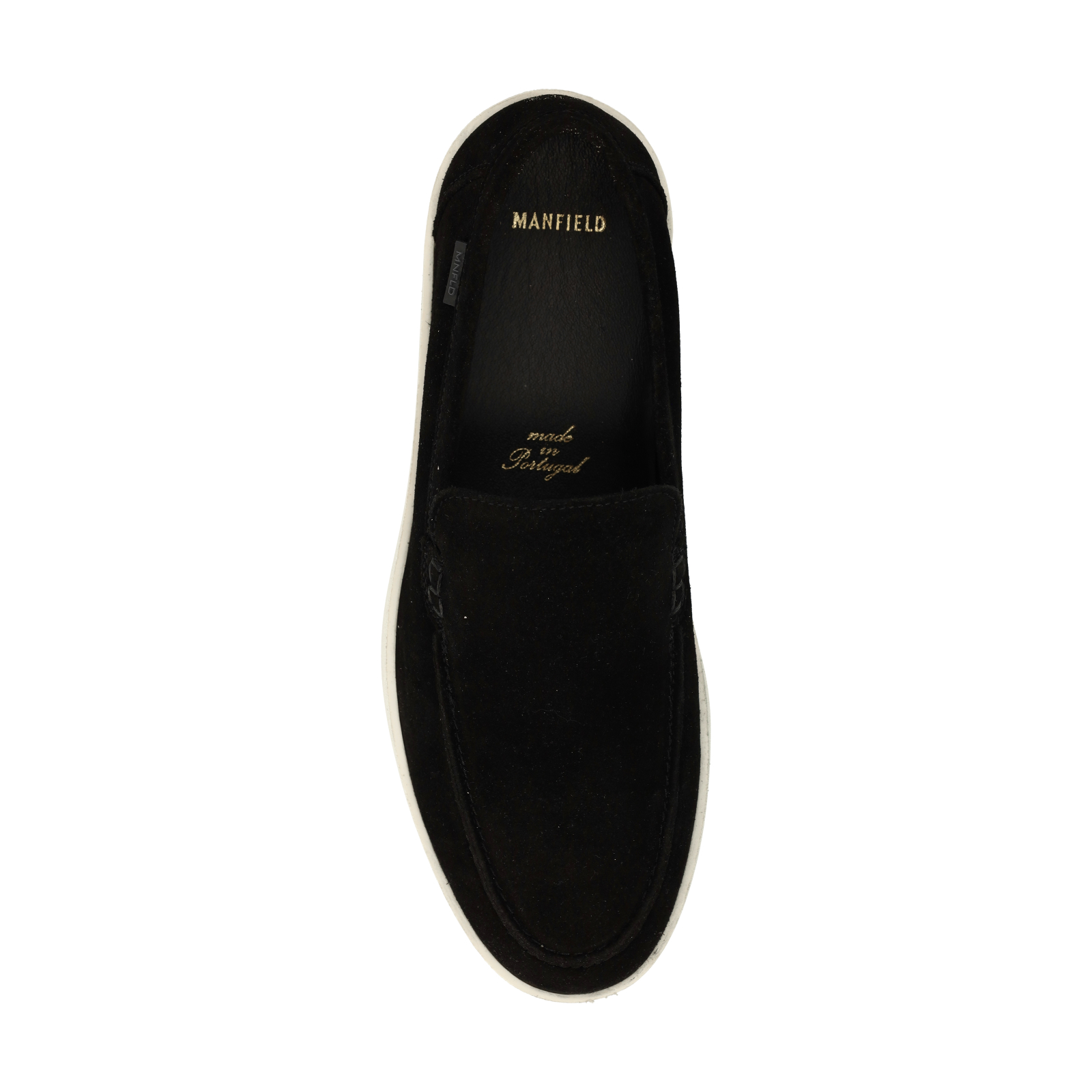 Zwarte suède loafers