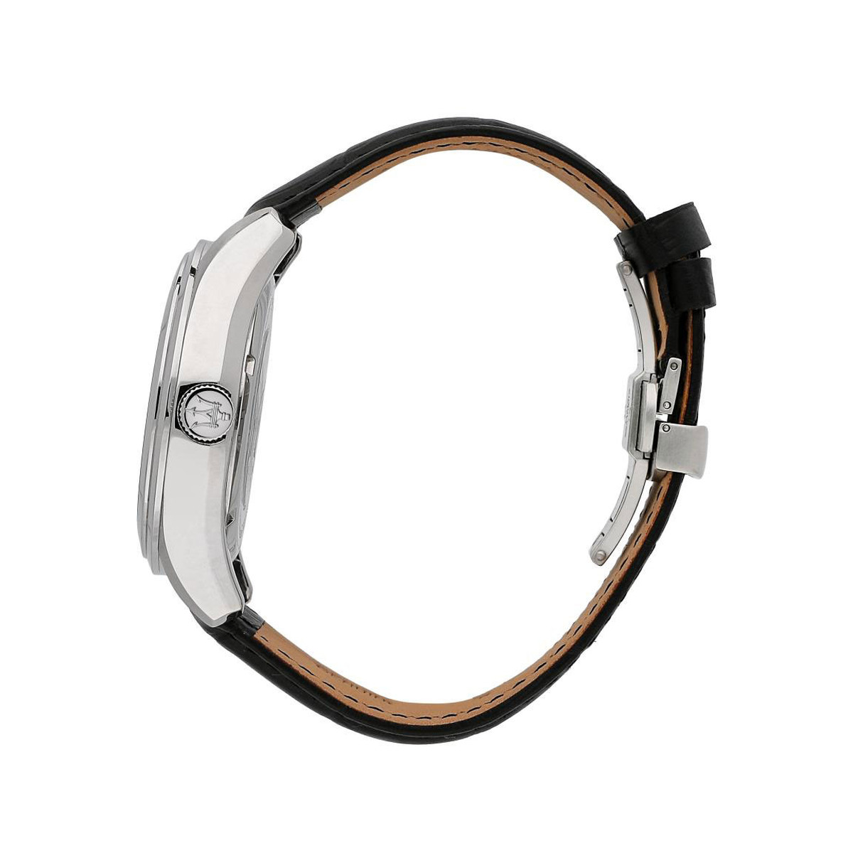 Montre MASERATI homme automatique acier bracelet cuir noir