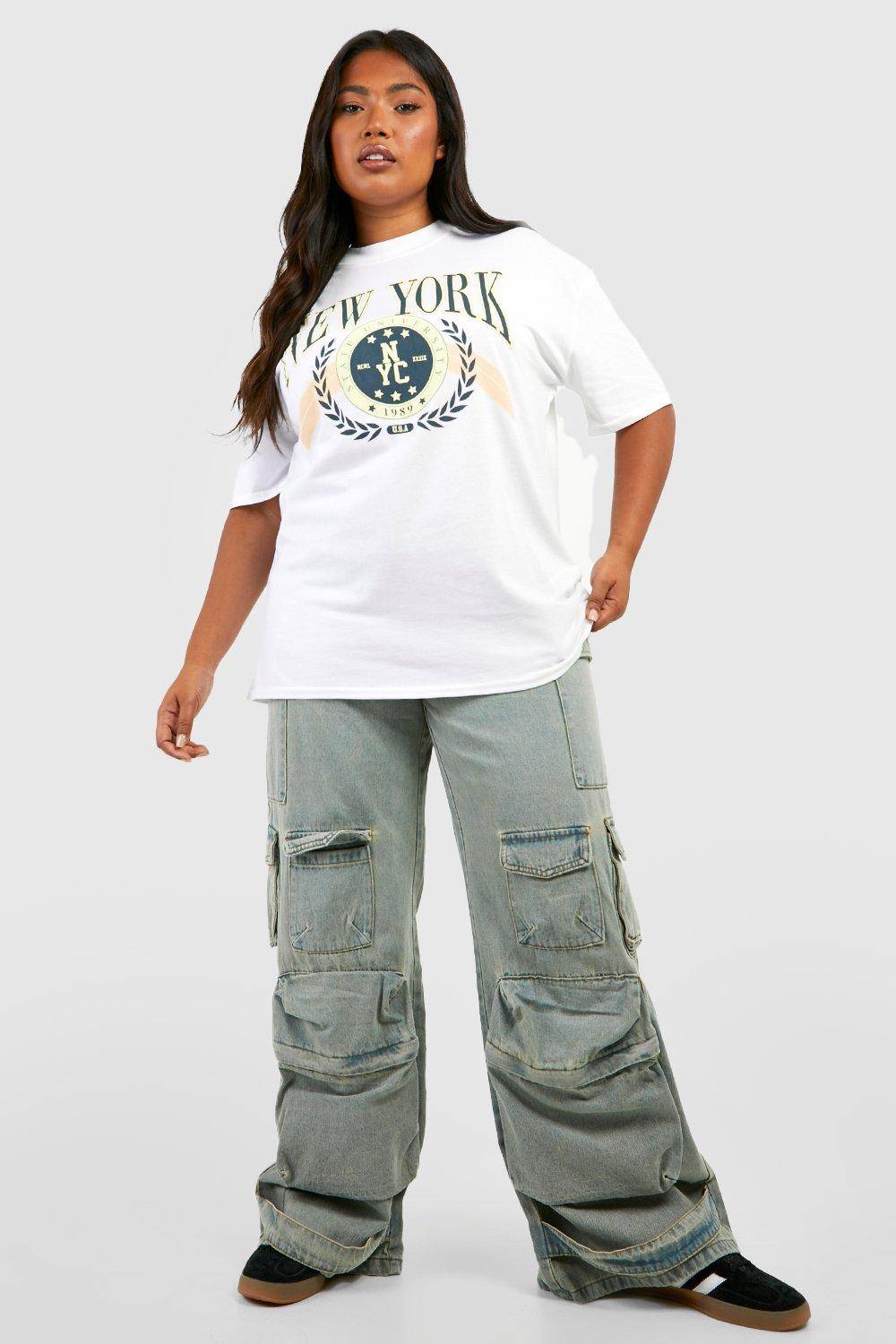 boohoo Plus New York Printed T-shirt