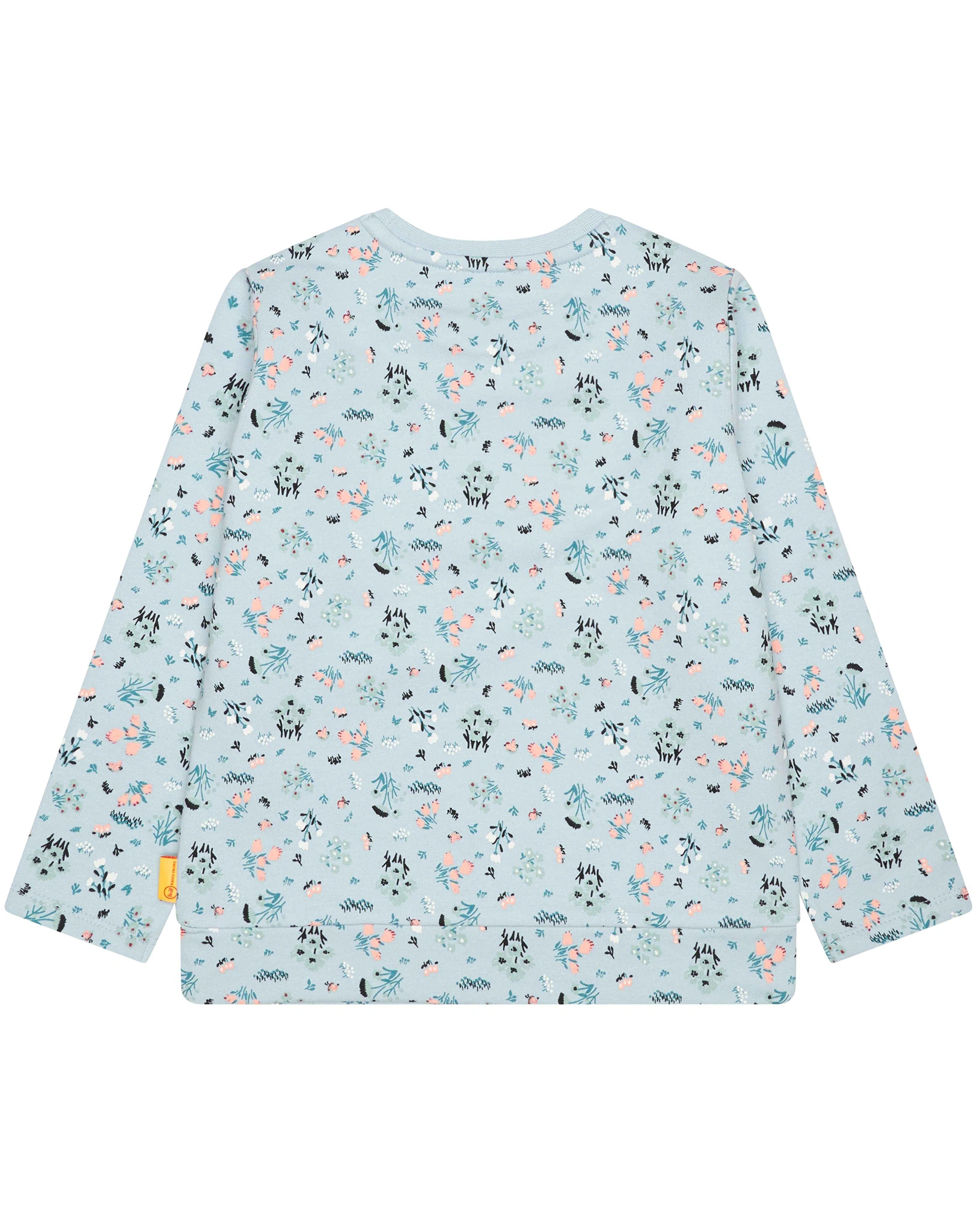 Sweatshirt BIRD'S TWITTERING FLOWER in sterling blue