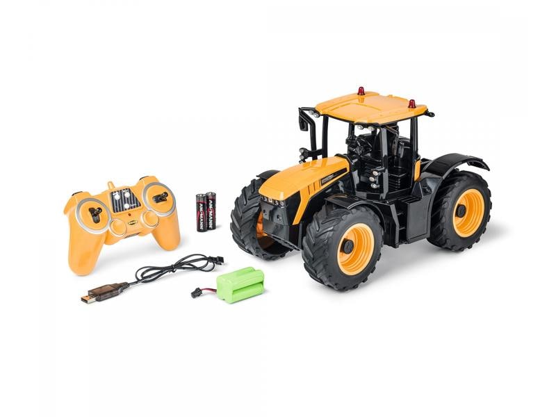 Carson Traktor JCB Fastrac RTR, 1:16 Ferngesteuerter Traktor mit Licht und Sound