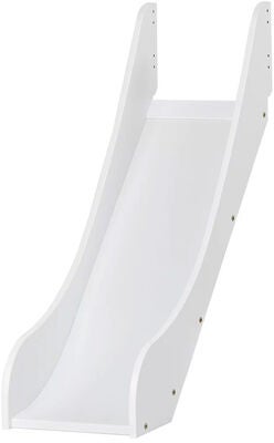 Hoppekids ECO Dream Halvhøy Loftseng med Sklie og Stige 90x200, Hvit