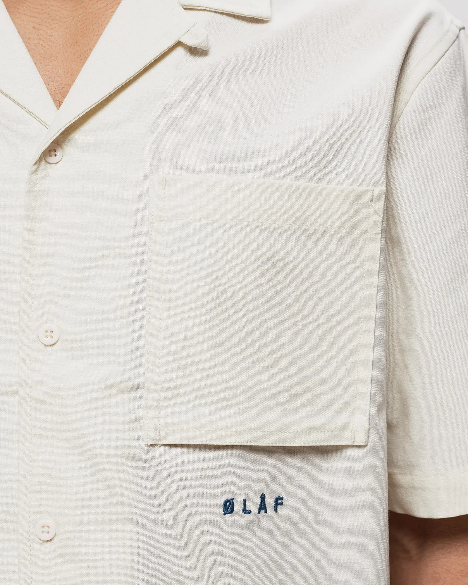 ØLÅF COTTON LINEN SS SHIRT