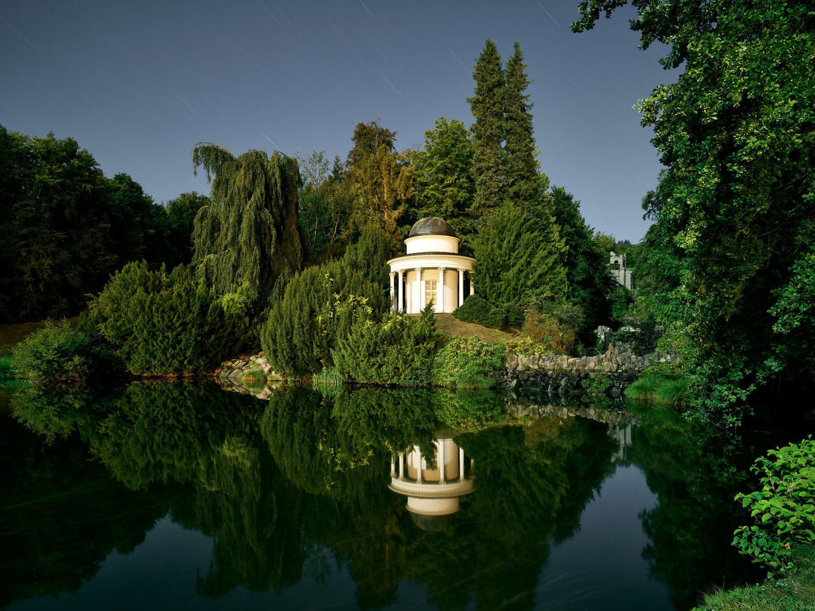 Bergpark Wilhelmshöhe Moonlight by Horst & Daniel Zielske - Limited Edition. Edition of: 150. Signed.