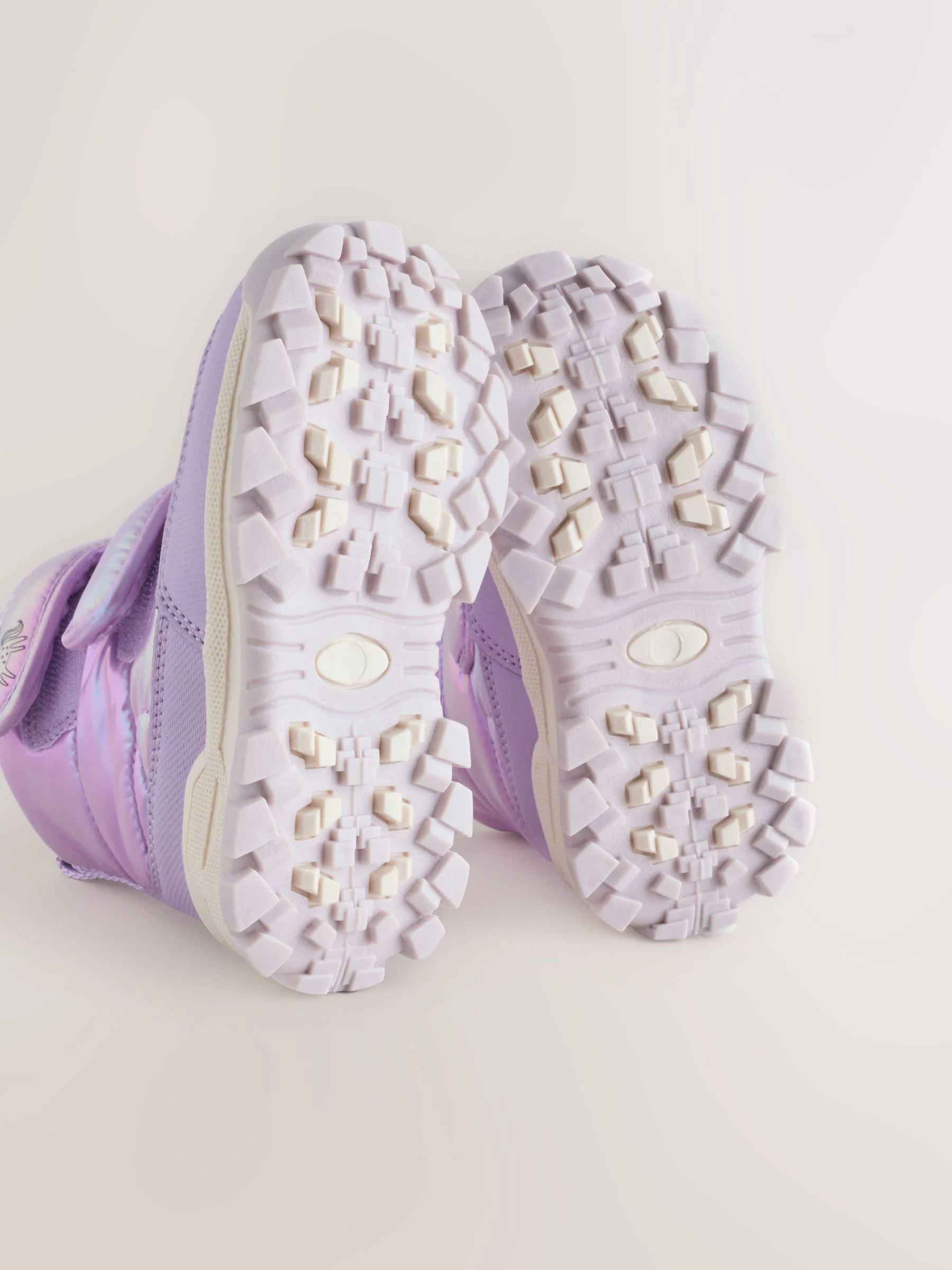 Lila-paars - Waterdichte gewatteerde Boots met Klittenbandsluiting