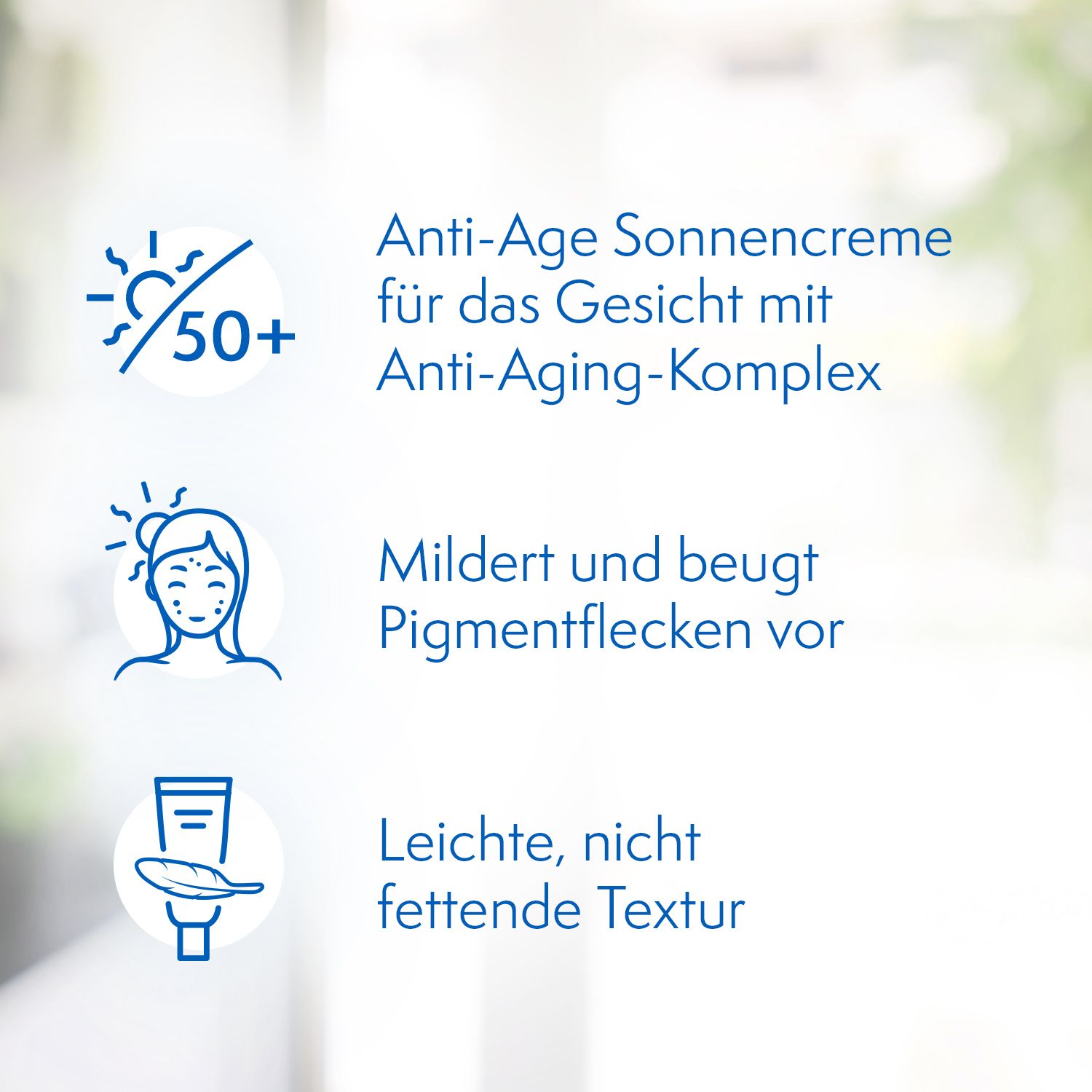 Ladival® Anti-Age und Anti-Pigmentflecken Sonnencreme LSF 50+ mit Anti-Aging-Komplex für Gesicht, Hände und Dekolleté