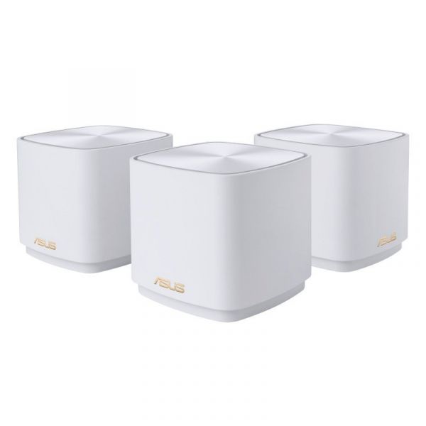 Sistema Wi-Fi Mesh Asus ZenWiFi XD4 Plus AX1800 Branco (Pack 3) - 90IG07M0-MO3C40