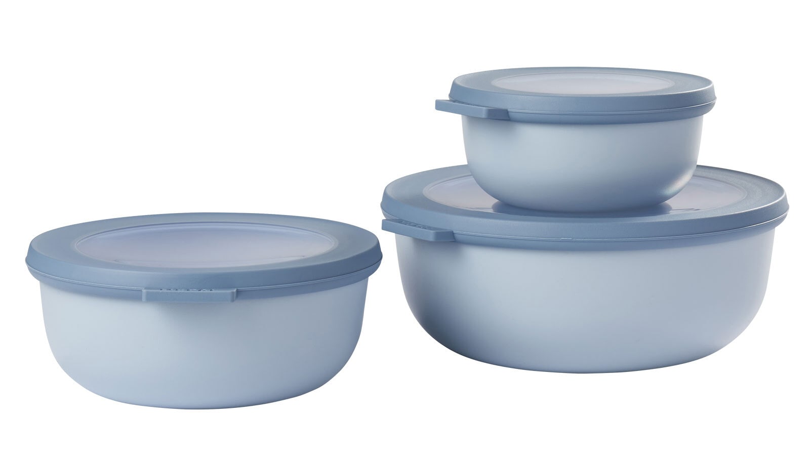 MEPAL Aufbewahrungsbox CIRQULA 3-teilig Kunststoff nordicblue