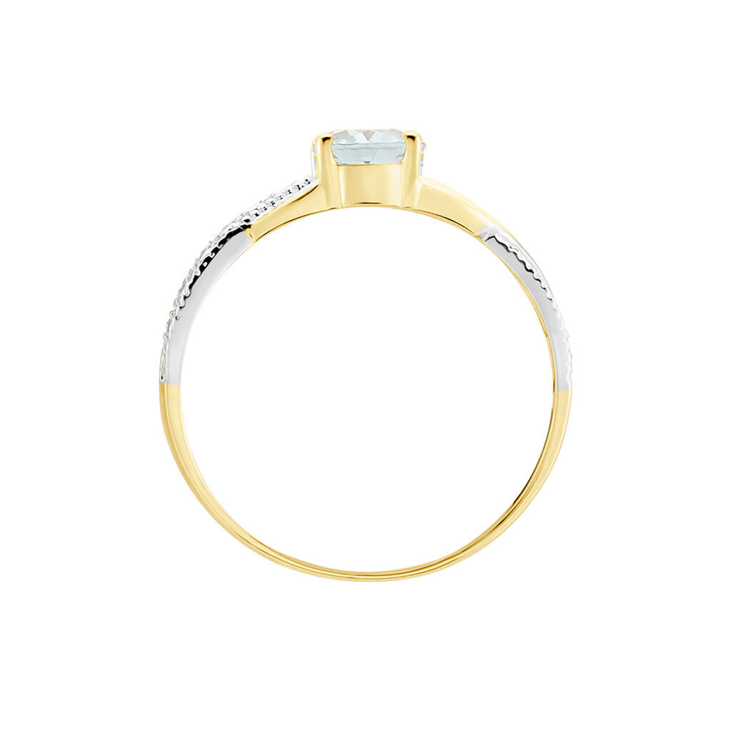 Bague Candice Or Jaune Topaze