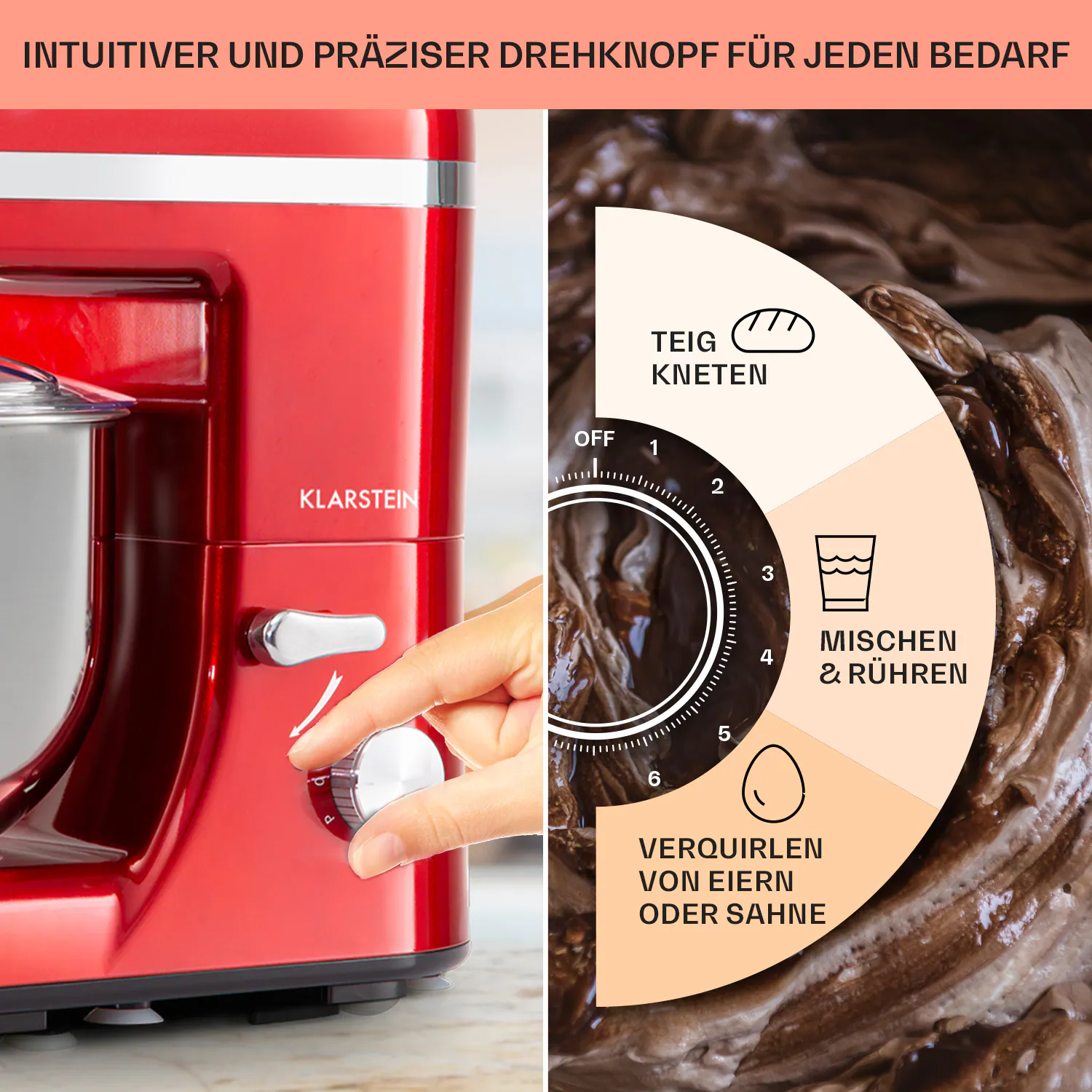Bella Elegance Küchenmaschine 1800 W 2,7 PS 5,2 Ltr Edelstahl BPA-frei
