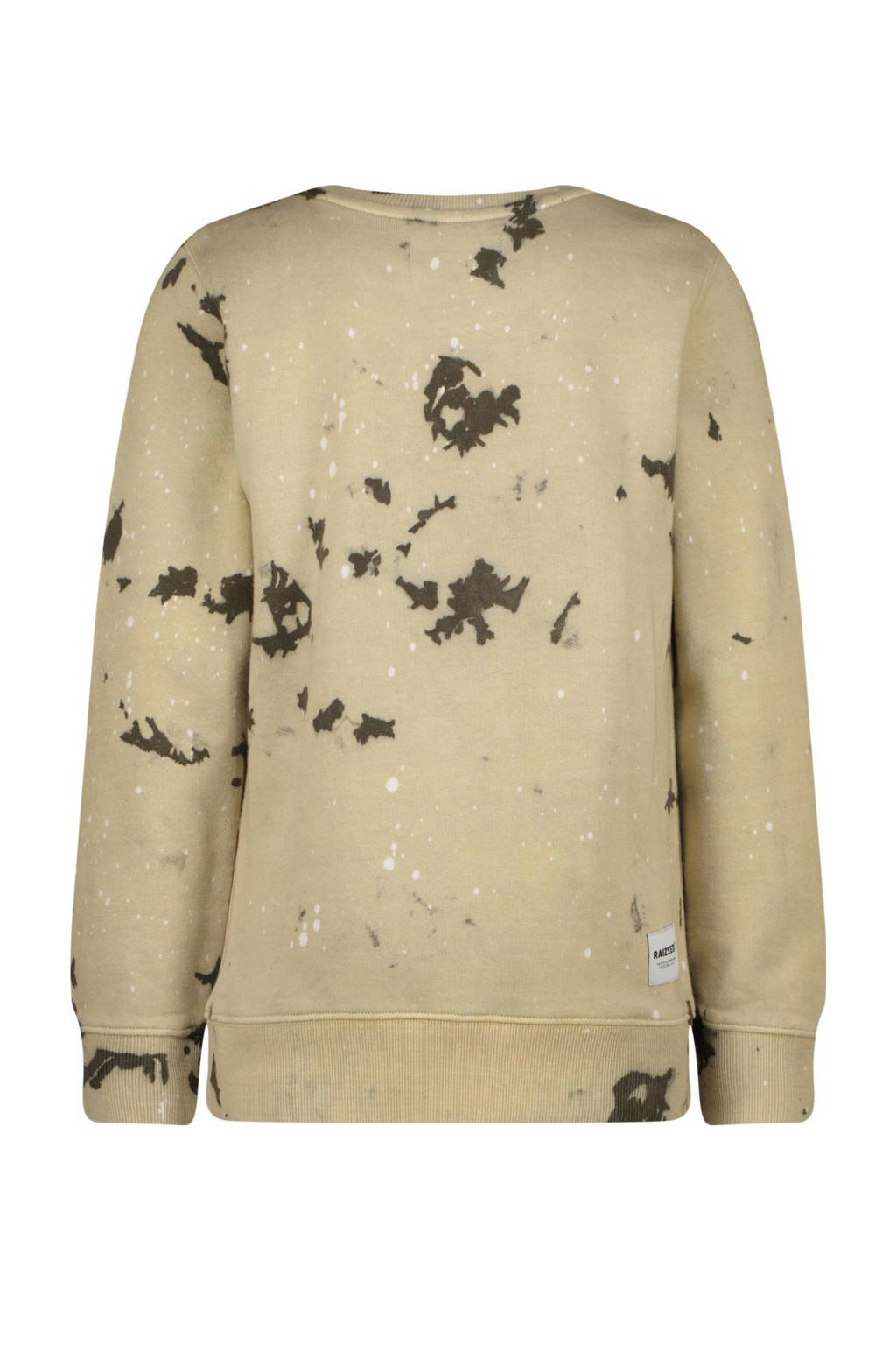 Raizzed sweater Nash met all over print beige/bruin