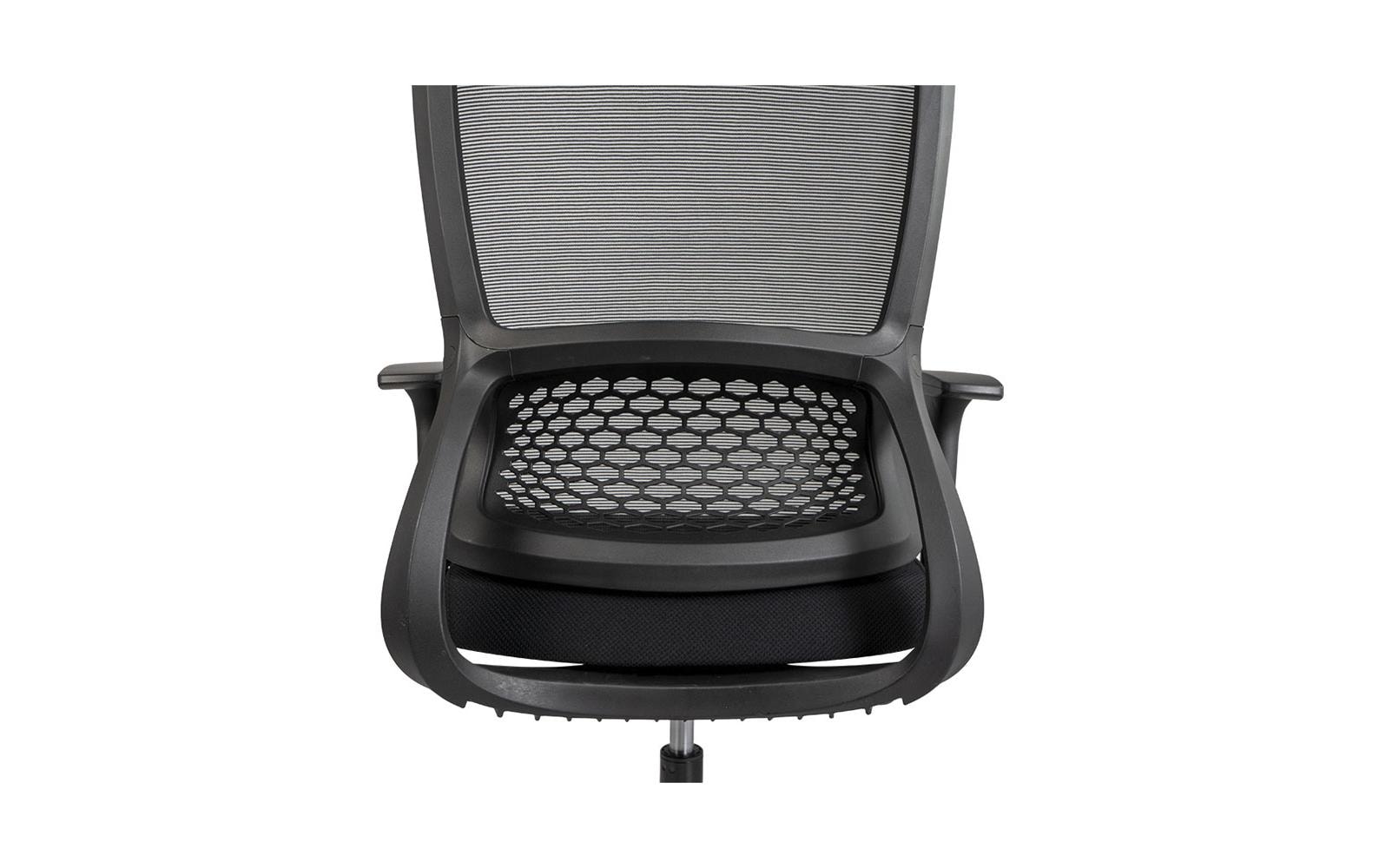 Bürostuhl FlexSeat Schwarz<br>Drehbarer Stuhl mit Armlehnen