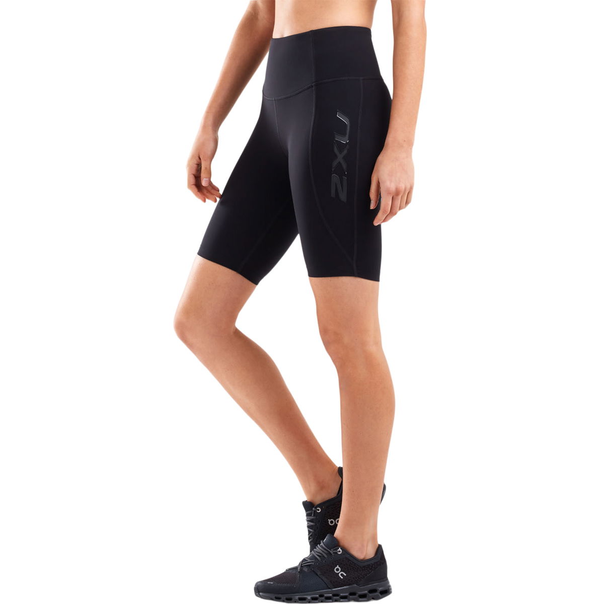 2XU Form Stash Hi-Rise Korte Kompressions Træningstights Dame