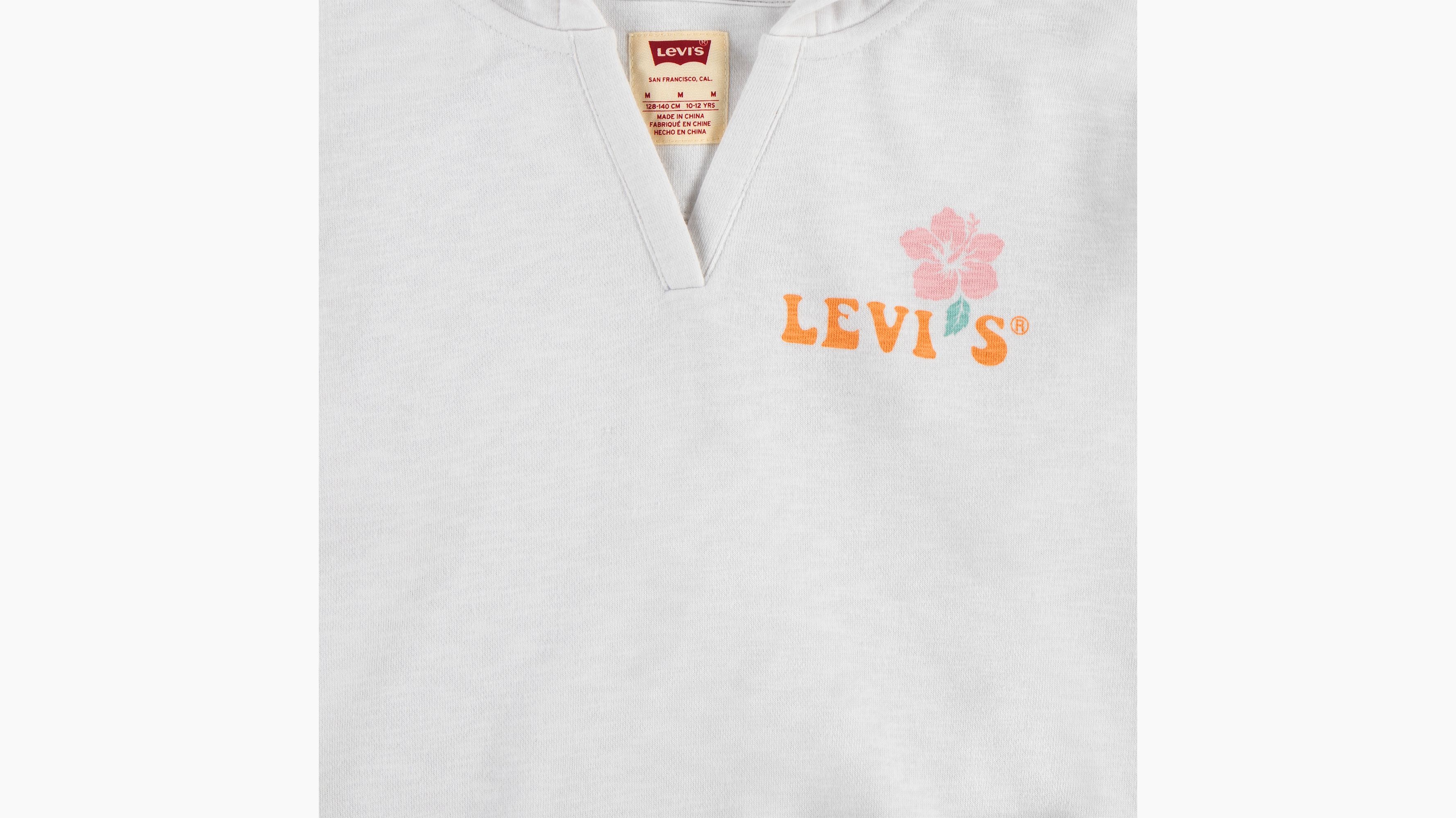 Ado sweat à capuche Hibiscus - Bright White - Blanc