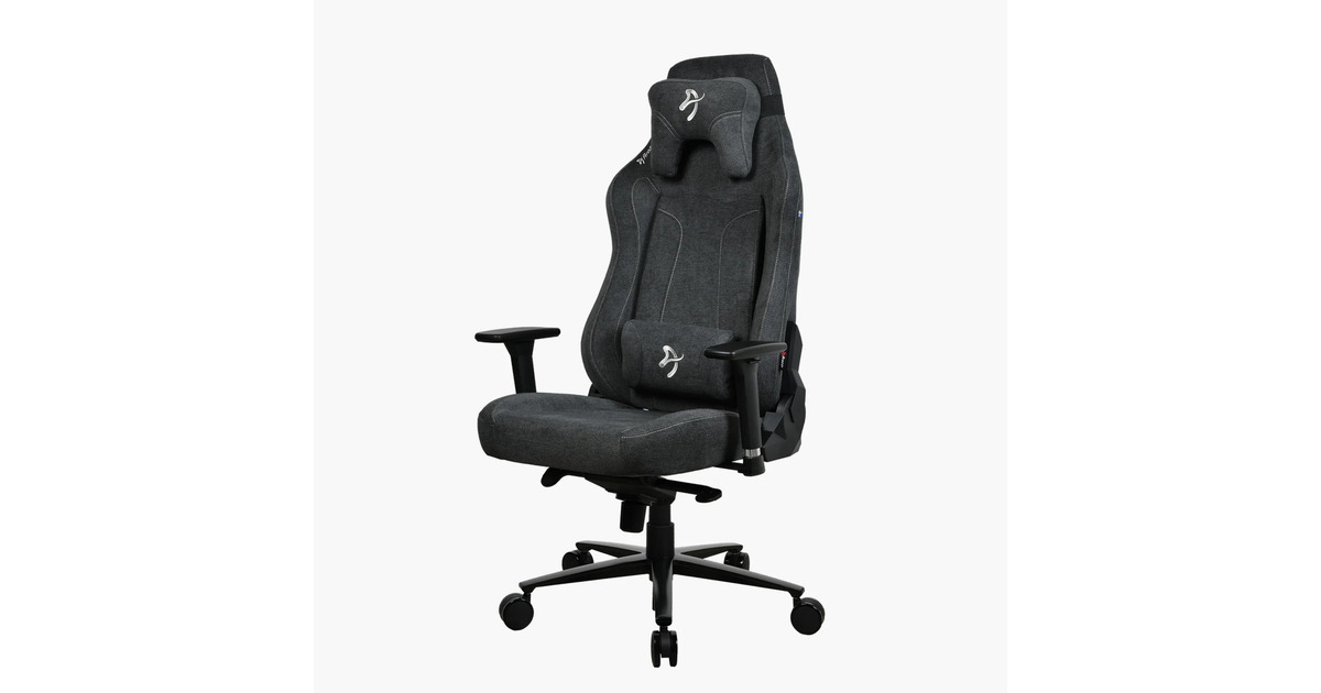ArozziVernazza XL Soft Fabric Dark Grey gamestoel  (Donkergrijs)
