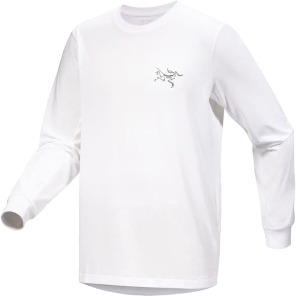 T-shirt randonnée ARC'TERYX ARC BIRD LOGO LS M WHITE LIGHT