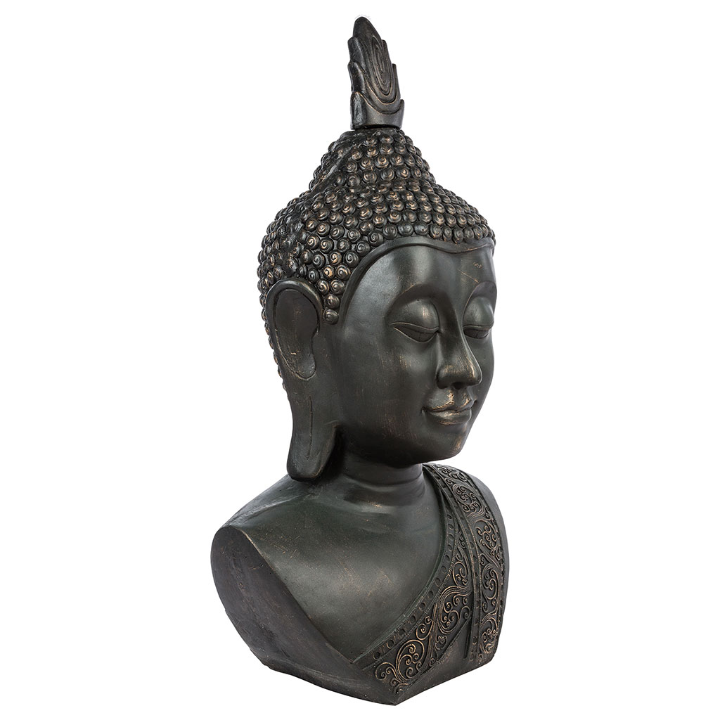 Buste de Bouddha en résine H 113cm