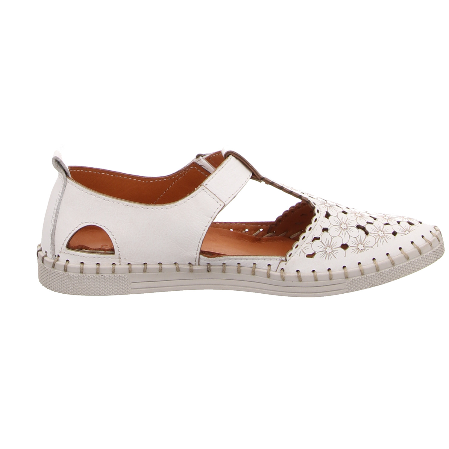 Bonamoor Spangenschuh weiß weiss/weiss kombi