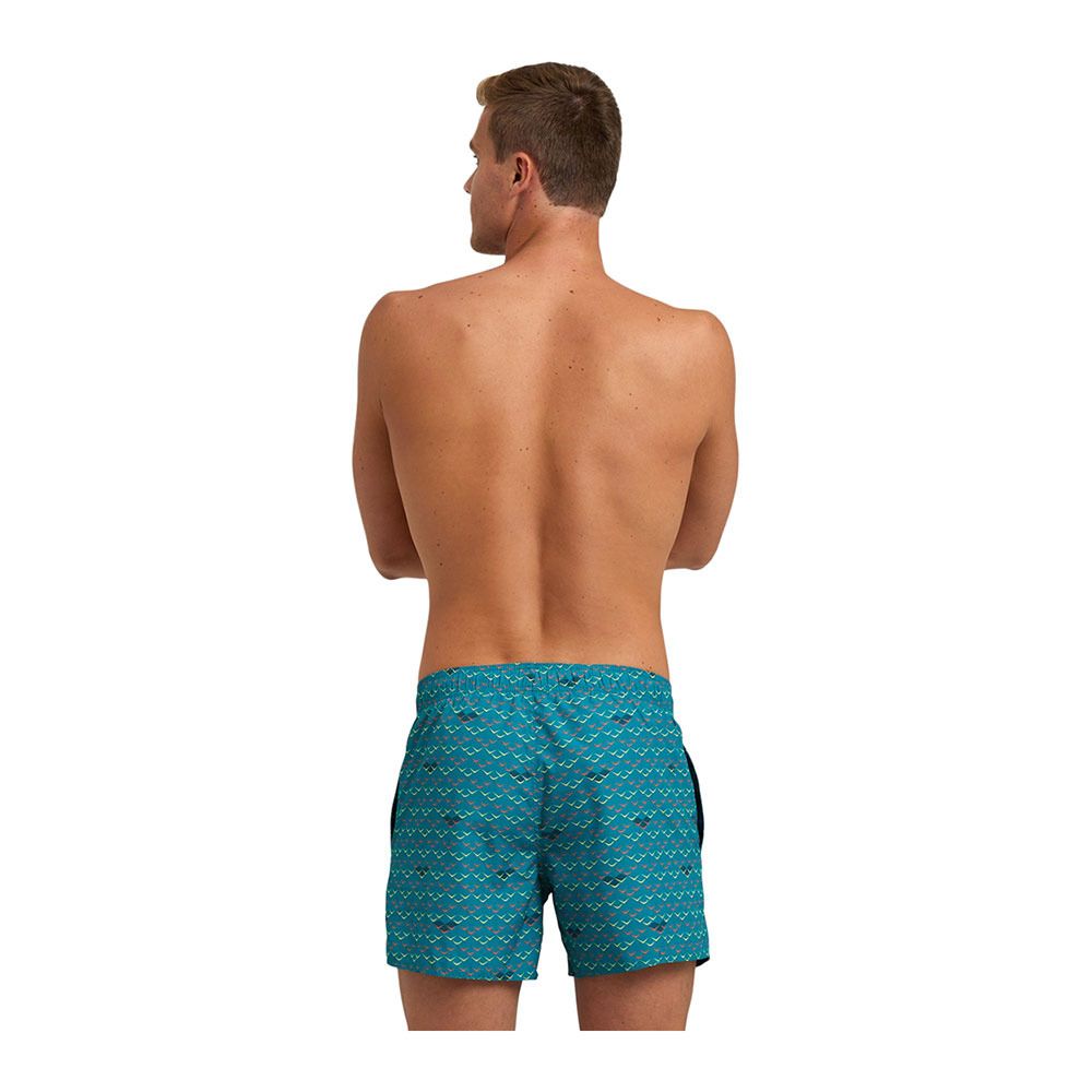 Arena ALLOVER - Short de bain Homme green lake logo