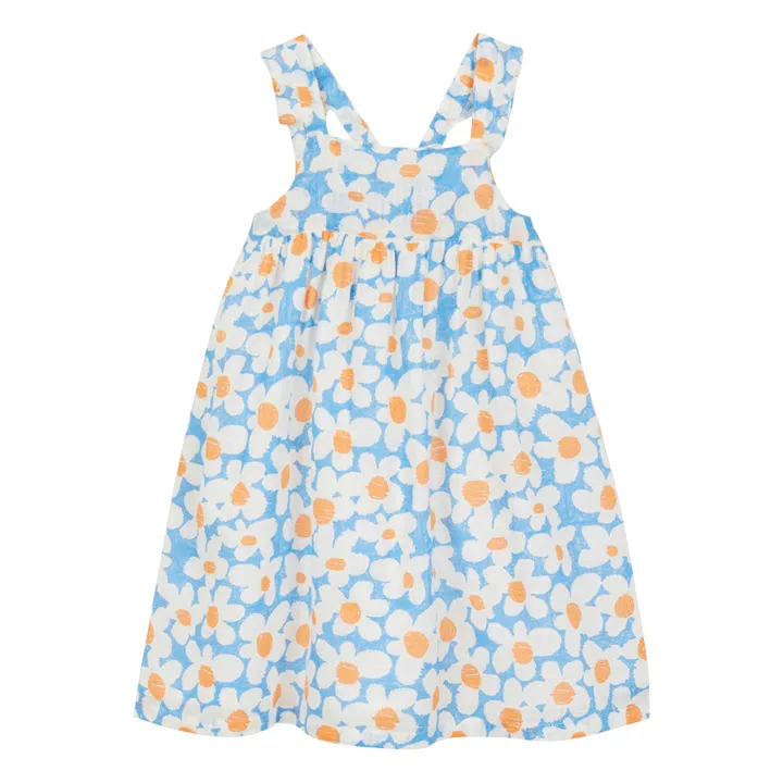 Arsène et Les Pipelettes Robe Fasia Coton Bio | Bleu ciel