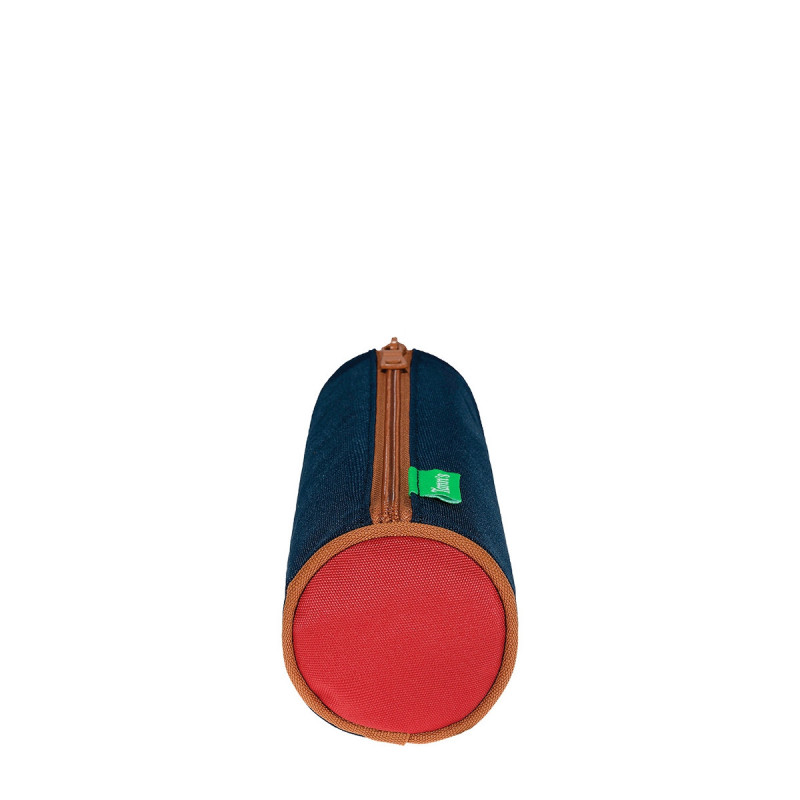 Trousse Ronde Arthur 20cm Bleu/Rouge