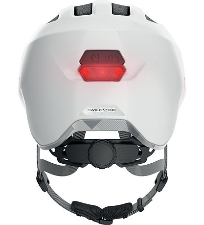 Abus Fahrradhelm - Smiley 3.0 Ace LED - Glänzend White