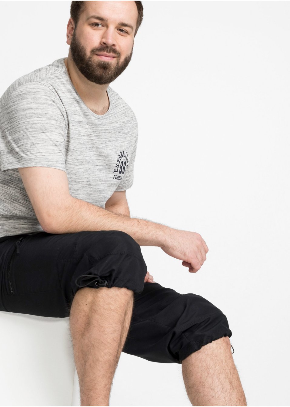 Pantalon 3/4 microfibre confort pour le ventre