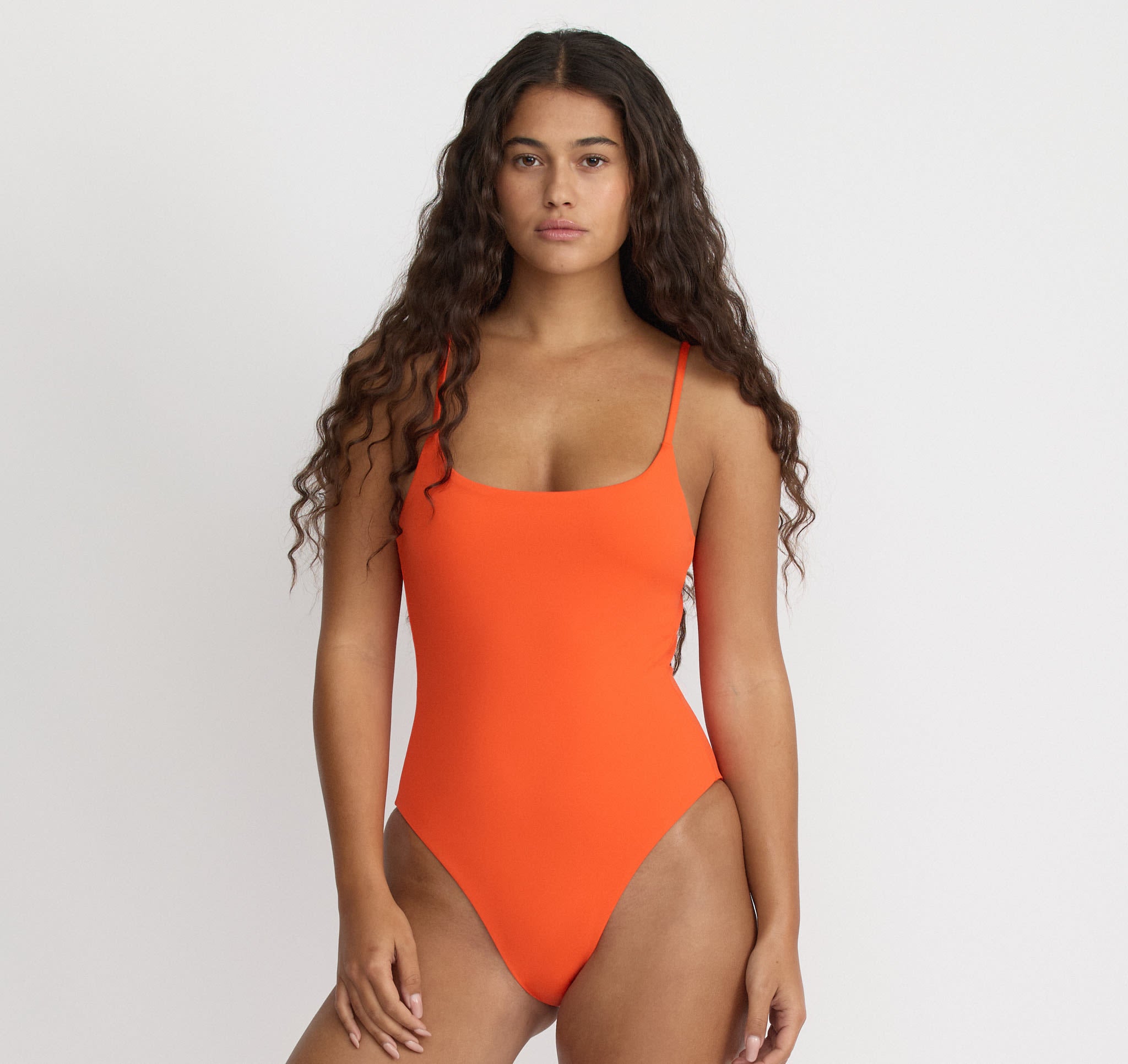 RECYCLED NYLON<br>Swim Open Back One-Piece