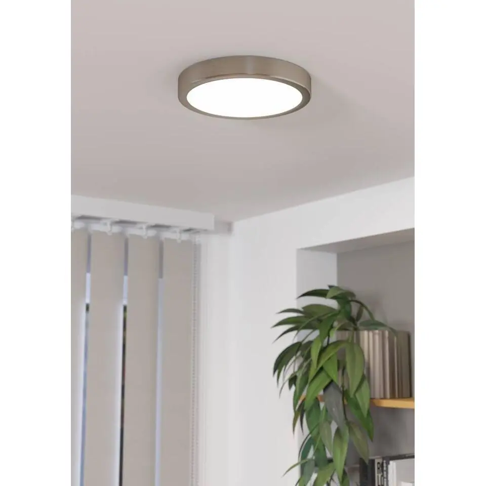 EGLO Fueva 5 Plafonnière - LED - 21 cm - Nikkelmat