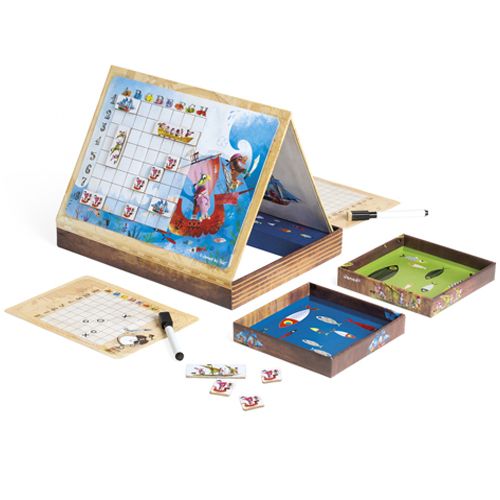 Janod magnetisch bordspel zeeslag - piraten