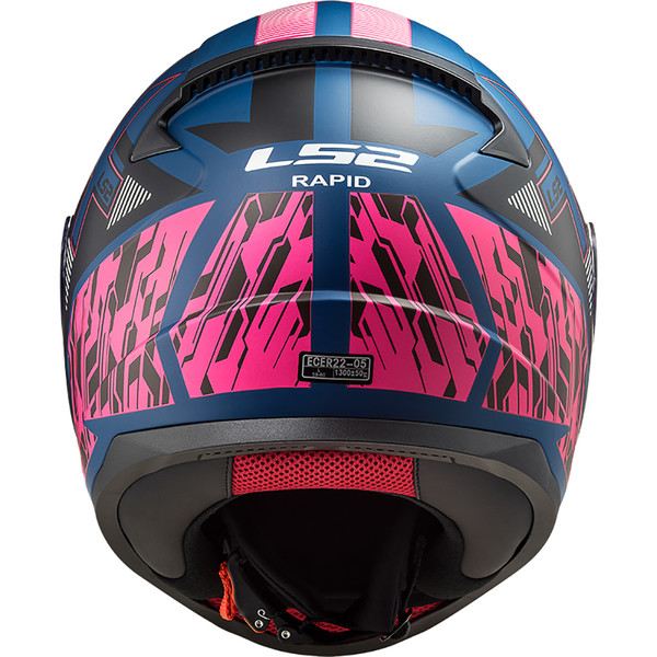 LS2 - Casque FF353 Rapid Xtreet Noir Mat / Bleu / Rose