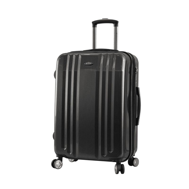 Lot de 3 valises rigides 91603 Extensible 55, 68 et 78 cm Black