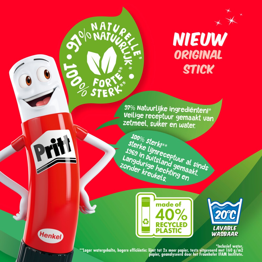 Pritt Plakstift Original Extra Sterk2 x 22 gr